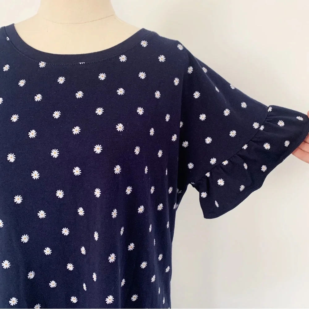 Old Navy Navy Floral Dress Size M - Picture 2 of 3